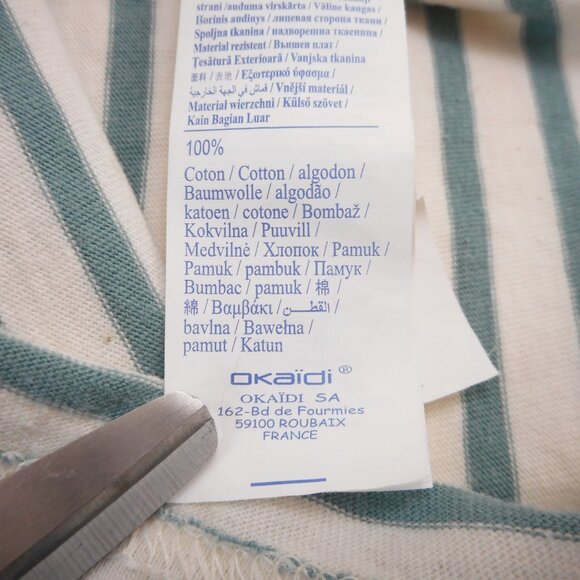 Okaidi Boys Short Sleeve Shirt French Striped Tee size 140 cm US 10 Years Cotton - Picture 10 of 10